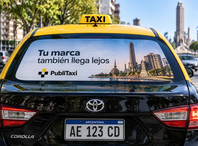 Publicidad microperforada en luneta trasera