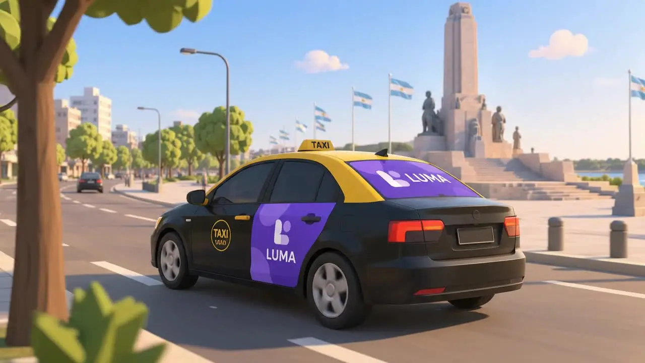 Ejemplo de campaña publicitaria aplicada en un taxi